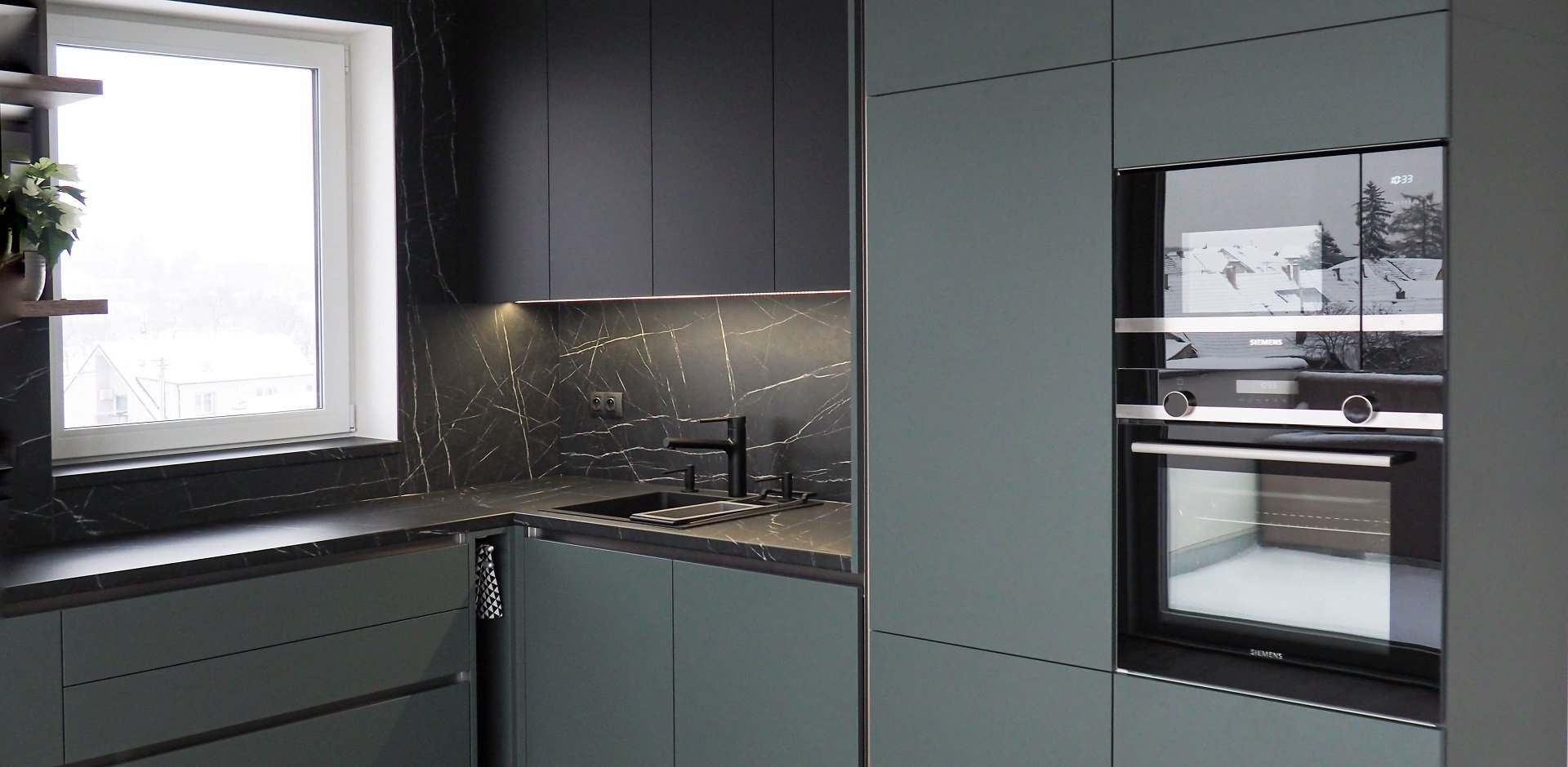 Kuchyně zelená - 1