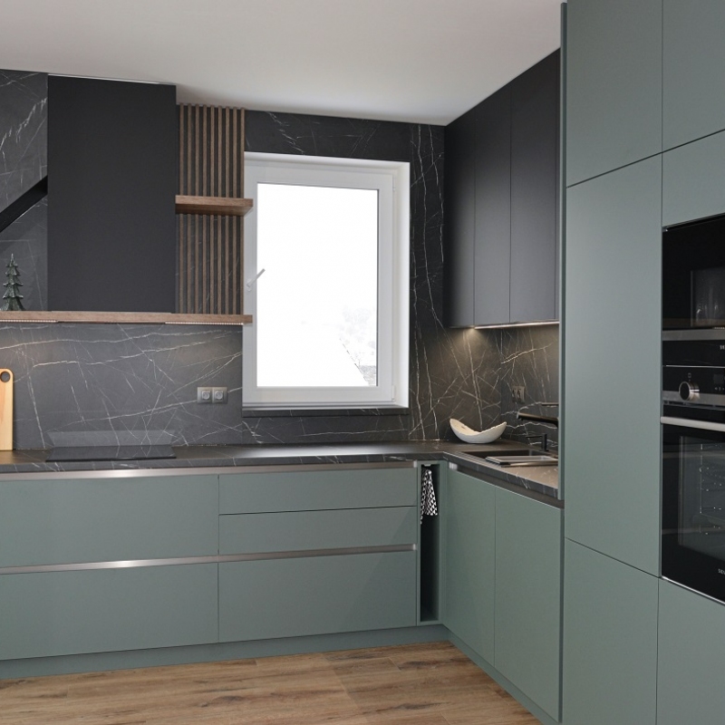 kuchyně zelená