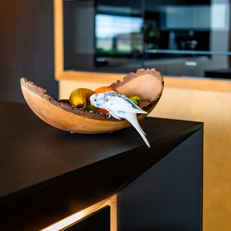 luxusní kuchyně s podsvícením