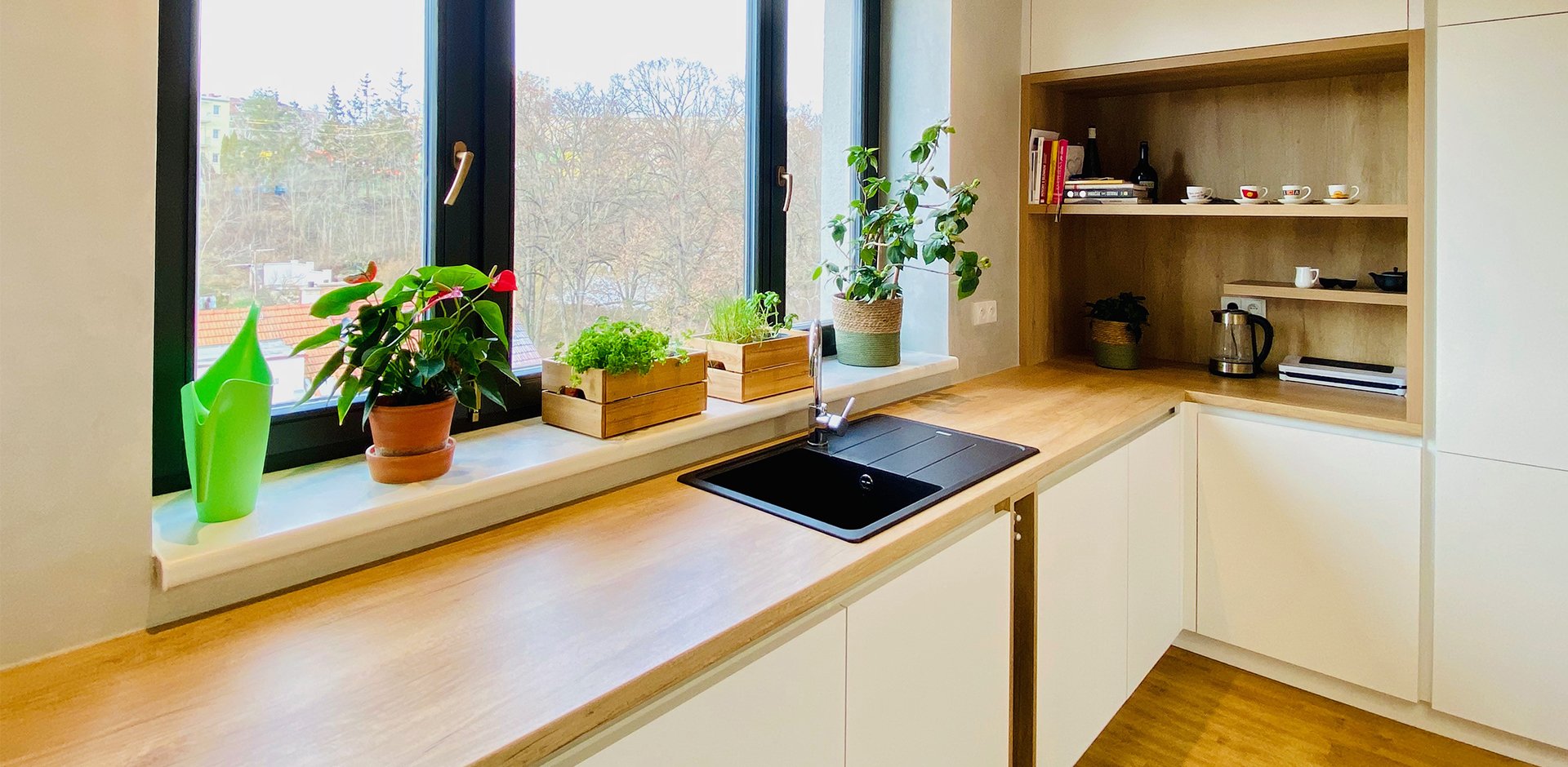 Kuchyně bez horních skříněk - 3