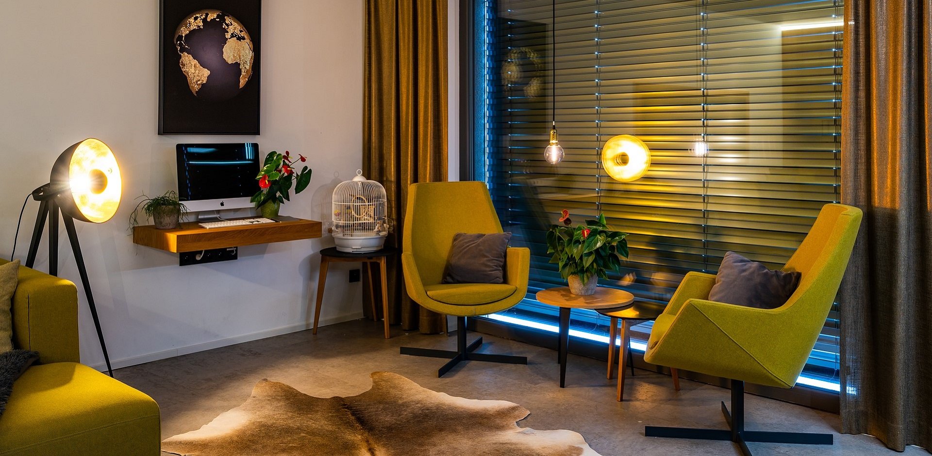 Obývací pokoj s posuvnými dveřmi - 1