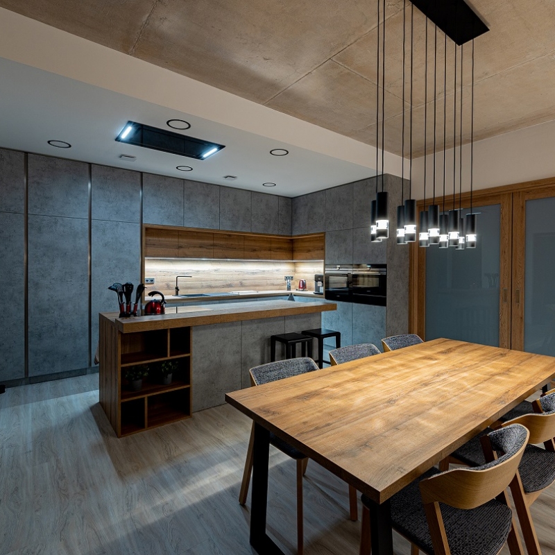 kuchyně s osvětlením