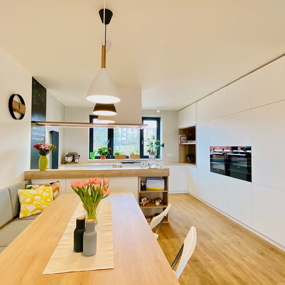 Kuchyně bez horních skříněk